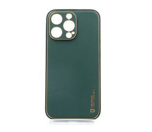 Чохол шкіра Xshield для iPhone 13 Pro army green