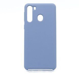 Силиконовый чехол Full Cover для Samsung A21 charcoal grey без logo
