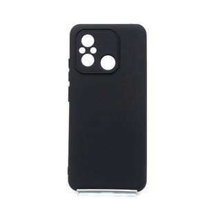 Силіконовий чохол Full Cover для Xiaomi Redmi 12C black Full Camera без logo