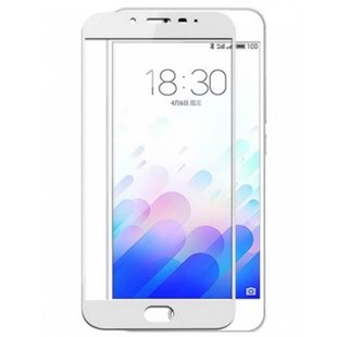 Защитное 2.5D стекло для Meizu M3 Note S/S white 0.3mm