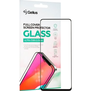 Захисне скло Gelius Full cover Ultra Thin для Xiaomi Redmi Note 9 Pro/9s black 0.25mm