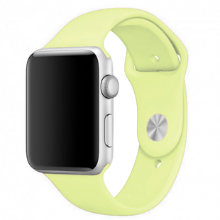 Силіконовий ремінець для Apple Watch Sport Band 42/44mm (S/M & M/L) 3pcs mellow yellow