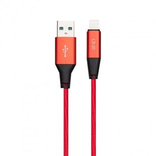 USB кабель Celebrat CB-05 Lightning Super Fast 3A/1m red