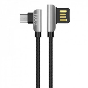 USB кабель HOCO U42 Exquisite steel Micro 2,4A/1,2m black