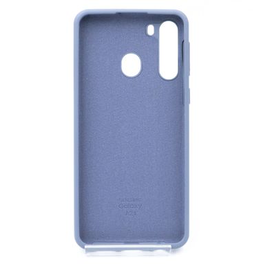 Силіконовий чохол Full Cover для Samsung A21 lavender grey