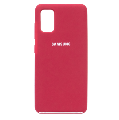 Силіконовий чохол Full Cover для Samsung A41 bordo (hot pink)