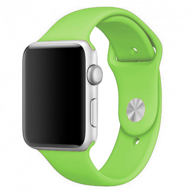 Силіконовий ремінець для Apple Watch Sport Band 38-40mm (S/M & M/L) 3pcs shiny green
