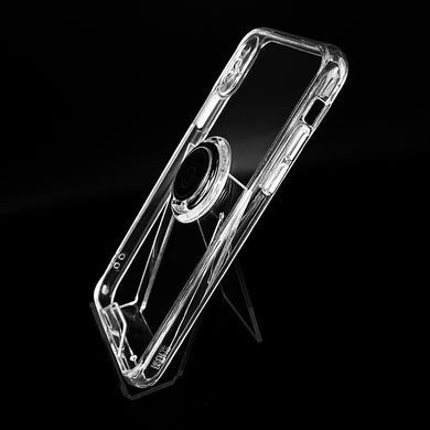 Чехол Space Ring Drop Protection для iPhone X/XS clear silver button