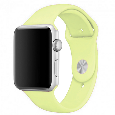 Силіконовий ремінець для Apple Watch Sport Band 42/44mm (S/M & M/L) 3pcs mellow yellow