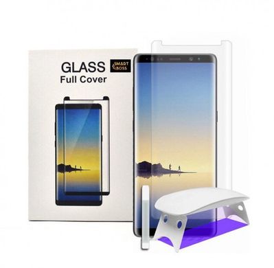 Защитное 3D стекло с УФ клеем для Samsung S8