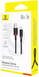 Кабель Baseus Dura Series Fast Charging Type-C 60W 1m red/black