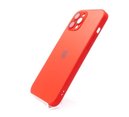 Чохол TPU+Glass sapphire matte case для iPhone 12 Pro Max Cola red