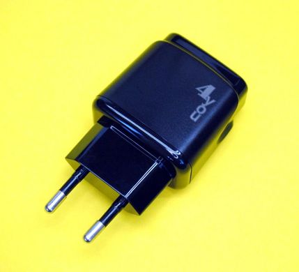 Мережевий зарядний пристрій 4YOU A50 (PD20W 2 вихода+кабельType-C - Lightning) black