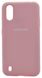 Силіконовий чохол Full Cover для Samsung A01 pink