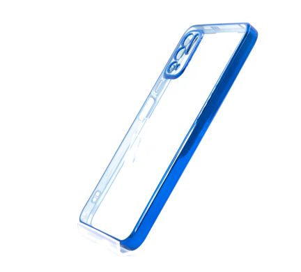 Силіконовий чохол Сlear для Xiaomi Note 10 5G/Poco M3 Pro blue Full Camera з глянсовою окантовкою