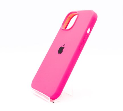 Силіконовий чохол Full Cover для iPhone 15 barble pink (hot pink)