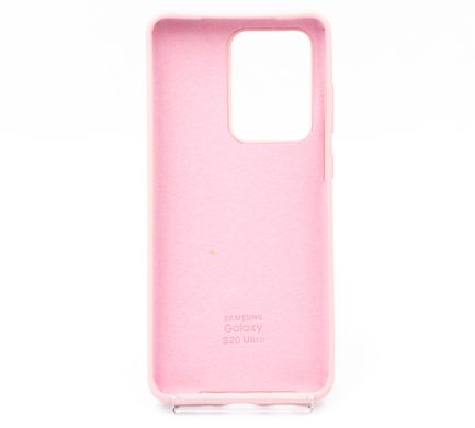 Силиконовый чехол Full Cover для Samsung S20 Ultra pink