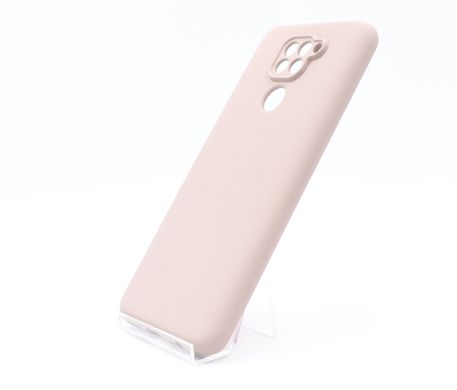 Силіконовий чохол Full Cover для Xiaomi Redmi Note 9/Redmi 10X pink sand Full Camera без logo