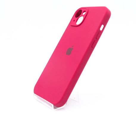 Силіконовий чохол Full Cover для iPhone 14 Plus rose red Full Camera