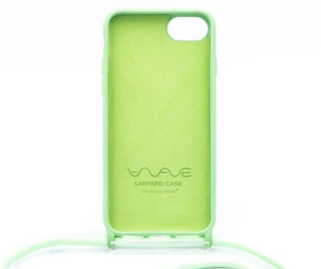 Силіконовий чохол WAVE Lanyard для iPhone 7/8 mint gum(TPU)