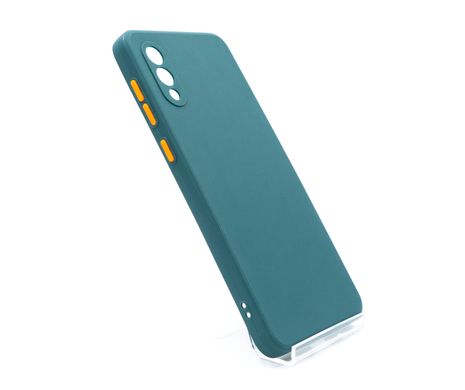 TPU чохол Square Full Camera для Samsung A02 dark green/orange