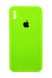 Силиконовый чехол Full Cover Square для iPhone XS Max neon green Full Camera