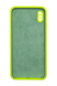 Силиконовый чехол Full Cover Square для iPhone XS Max neon green Full Camera