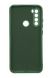Силиконовый чехол SMTT для Xiaomi Redmi Note 8T dark green Full Camera с микрофиброй