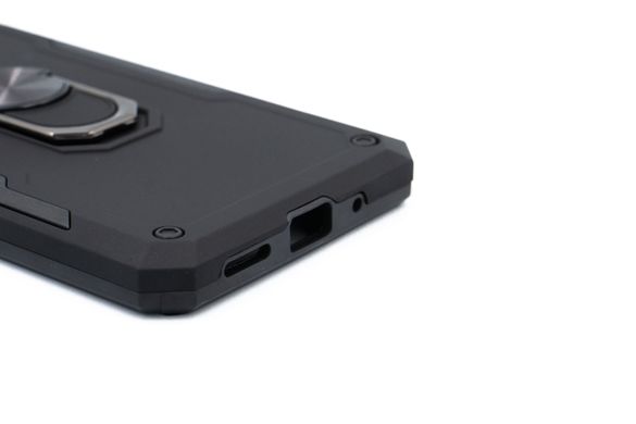 Чохол Serge Ring for Magnet для Xiaomi Redmi 9A black протиударний з магнітним тримачем