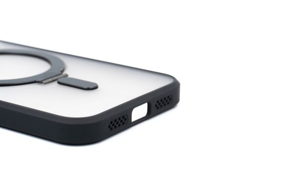 Чохол MATTE GUARD MagSafe для iPhone 13/14 black ring/holder
