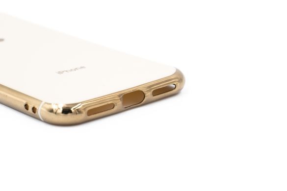 Силіконовий чохол Farfor для iPhone X / XS gold Sp