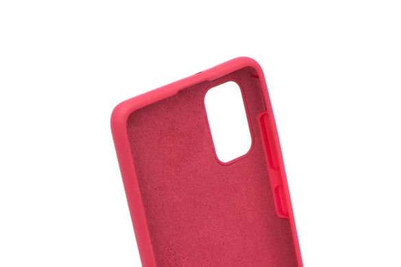 Силиконовый чехол Full Cover для Samsung A41 bordo (hot pink)