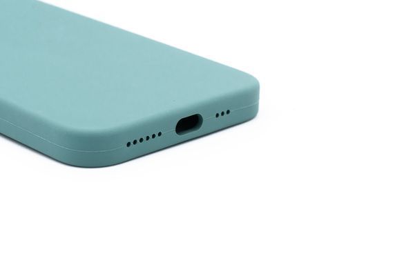 Силіконовий чохол Full Cover Square для iPhone X/XS pine green Full Camera