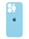 Силиконовый чехол Full Cover для iPhone 15 Pro sweet blue (sky blue) Full Camera