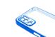 Силіконовий чохол Сlear для Xiaomi Note 10 5G/Poco M3 Pro blue Full Camera з глянсовою окантовкою