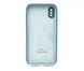Силіконовий чохол Full Cover Square для iPhone X/XS pine green Full Camera