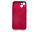 Силіконовий чохол Full Cover для iPhone 14 Plus rose red Full Camera