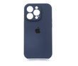 Силіконовий чохол Full Cover для iPhone 14 Pro midnight blue Full Camera