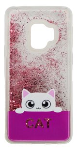 Чохол Cat з блисткітками для Samsung S9 pink