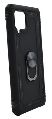 Чехол Serge Ring for Magnet для Samsung A42 5G black противоударный с магнит держателем