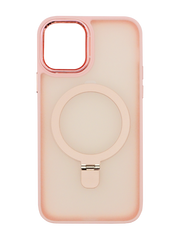 Чехол Matte Ring-MagSafe для iPhone 14 light pink