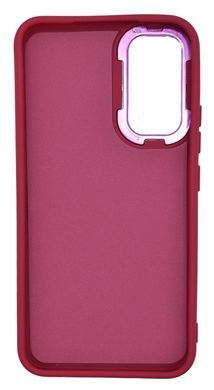 Силіконовий чохол Metal frame для Samsung A34 5G maroon (AA)