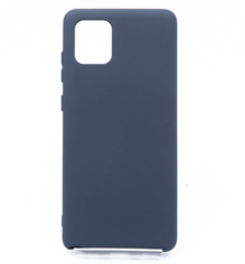 Силиконовый чехол Full Cover для Samsung Note 10 Lite /A81 midnight blue без logo