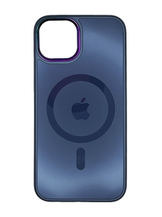 Чехол TPU+Glass Sapphire Mag Evo case для iPhone 13 dark blue