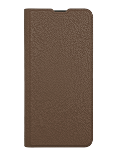 Чехол книжка FIBRA (рельеф) для Xiaomi Redmi Note 10 Pro 4G brown Full Camera