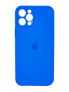 Силиконовый чехол Full Cover для iPhone 12 Pro Max capri blue Full Camera