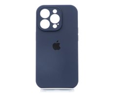 Силіконовий чохол Full Cover для iPhone 14 Pro midnight blue Full Camera
