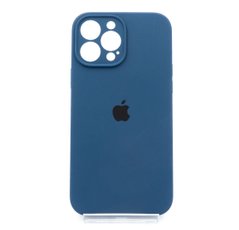 Силіконовий чохол Full Cover для iPhone 13 Pro Max abyss blue Full Camera