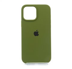 Силіконовий чохол Full Cover для iPhone 13 Pro Max dark olive