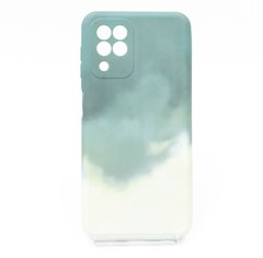 Силіконовий чохол WAVE Watercolor для Samsung A22/M32 (TPU) dark green/grey